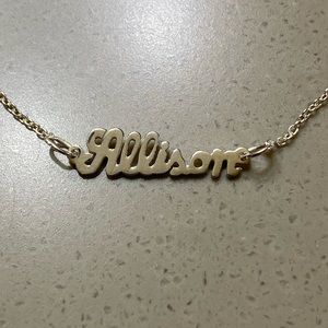 Sterling Silver Script Allison Bracelet (8.25in)